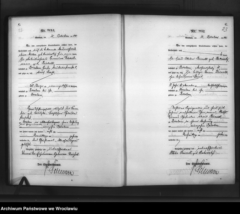 image.from.unit.number "Sterbe-Haupt-Register Breslau I 1880 Band 11"