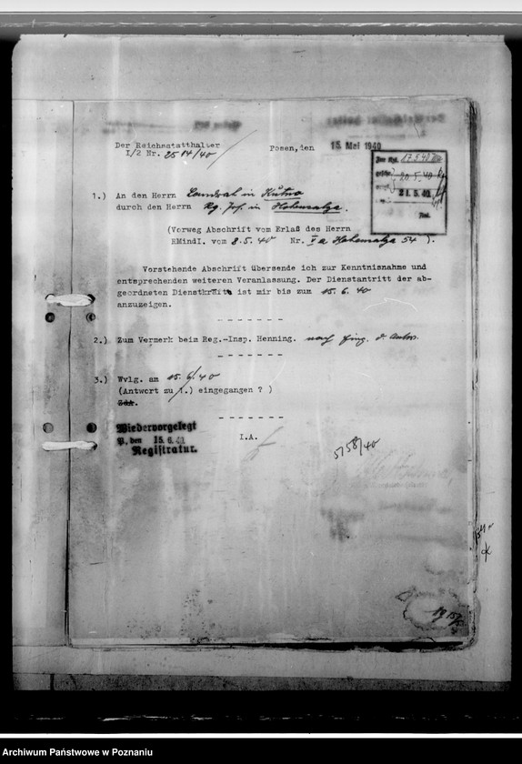 Obraz 8 z jednostki "Nazwiska 15 urzędników, ubiegających się o zatrudnienie w Kraju Warty"