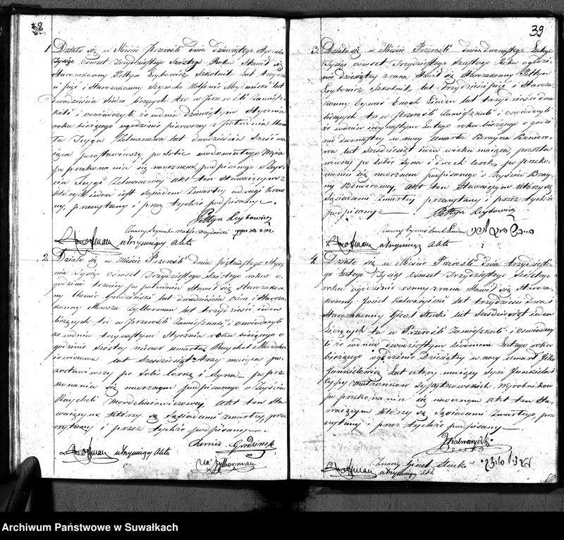 image.from.unit.number "Duplikatu Ksiąg do zapisywania akt Urodzenia Zeyścia i Zaślubin na rok 1836. Okręgu Przerośl."