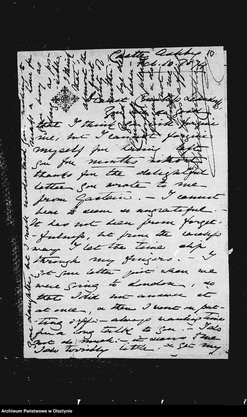 image.from.unit.number "/Margaret Child, Florence Compton, Georgina Vesly aus Abbey Leix- Ireland, Alice E. Pocklington, Constance de Tracy Gould u. a. Kusinen mit Fragmenten ohne Unterschrift an Anna Gfin Lehndorff geb. Hahn/"