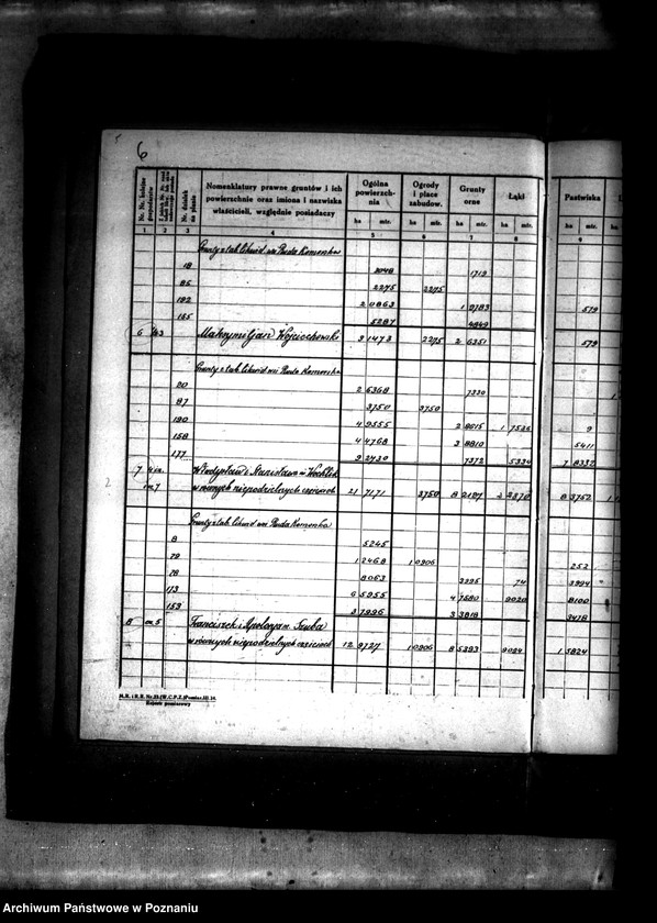 Obraz 11 z jednostki "Rejestr pomiarowy wsi Ruda Komorska powiatu konińskiego /prace scaleniowe/"