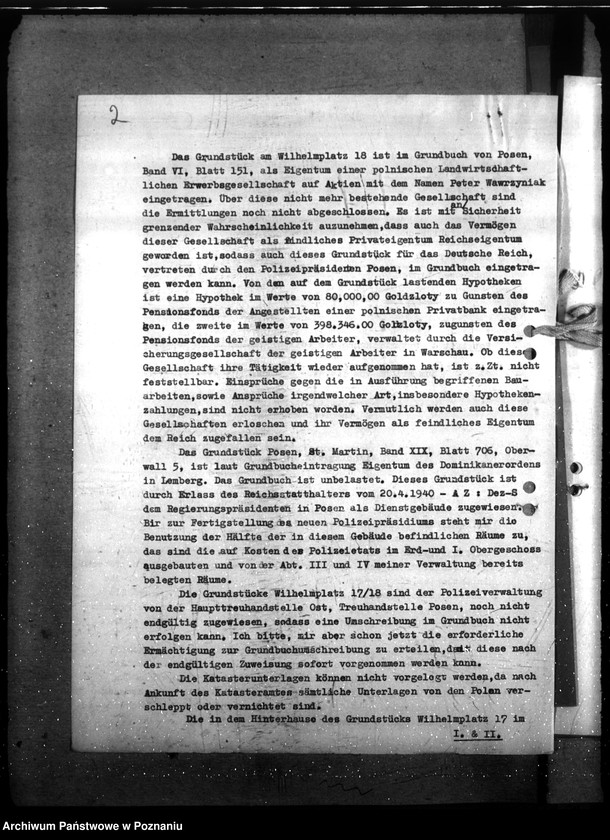 Obraz 7 z jednostki "Polizei - Präsidium - Posen"