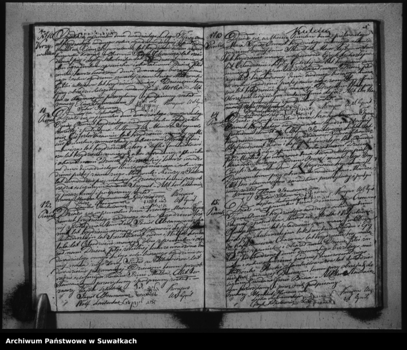 image.from.unit.number "Duplikat Aktów Urodzonych, Zaślubionych i Umarłych Urzędnika Stanu Cywilnego Wyznania Mojżeszowego Okręgu Puńsk z roku 1837."
