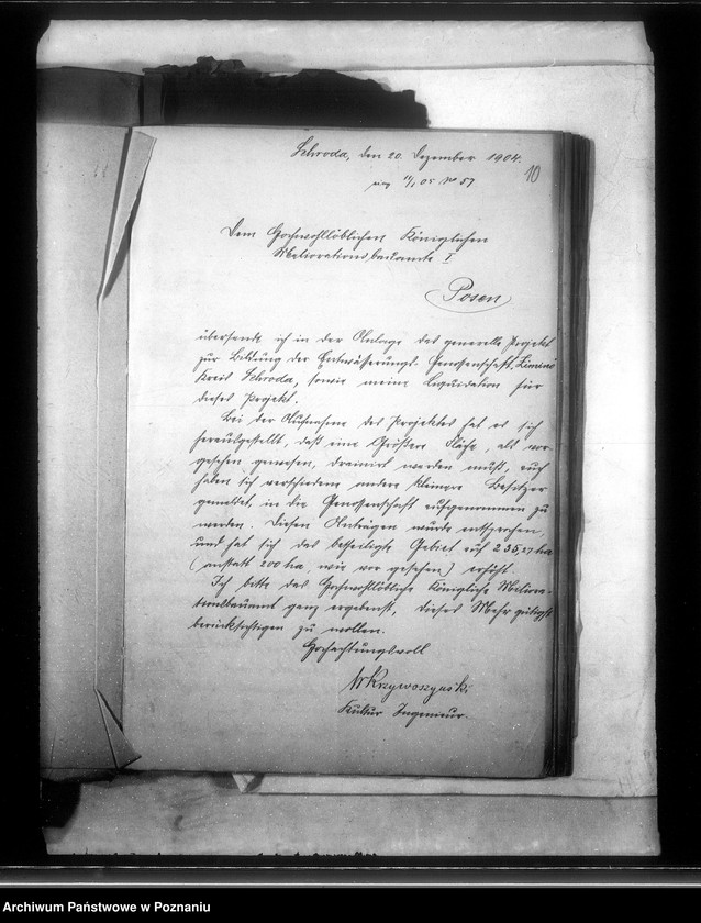 Obraz 13 z jednostki "Die Entwässerung einer Teiles der Germeinde und Gutsfeldmark Zimino im Kreise Schroda"