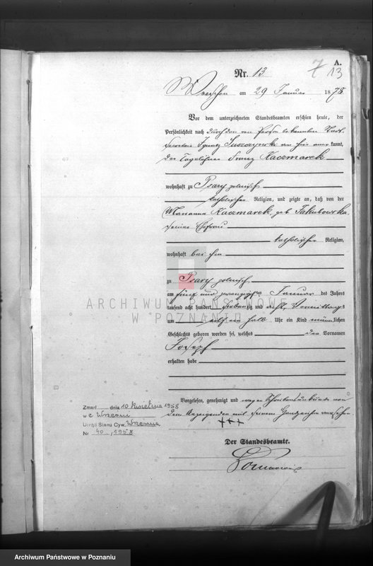 Obraz 14 z jednostki "Księga urodzeń"