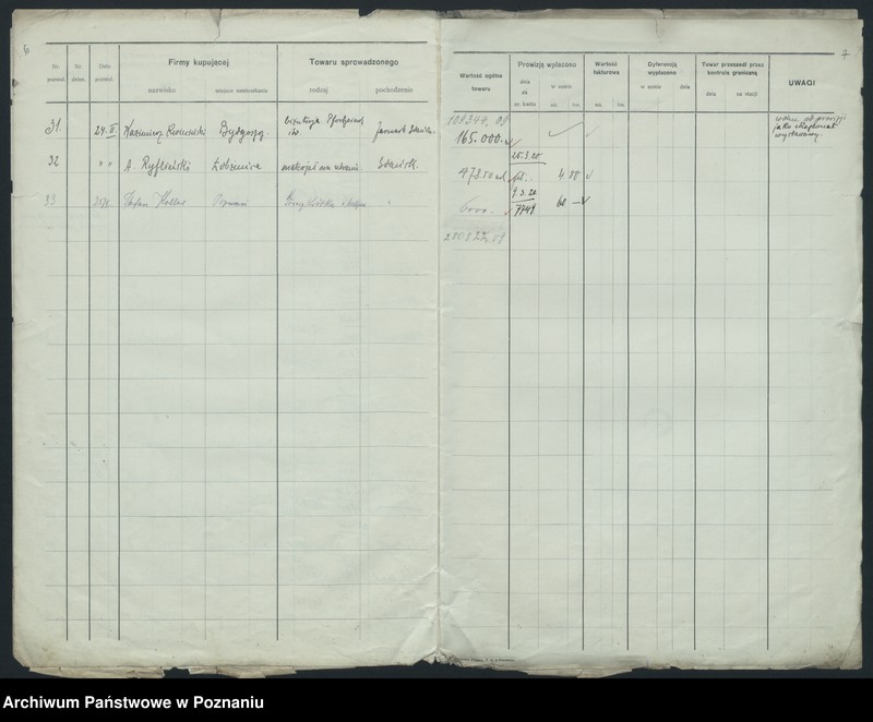 Obraz 6 z jednostki "[Wnioski graniczne o pozwolenia na wwóz towarów] "