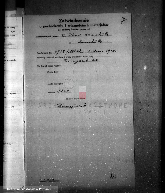 Obraz 11 z jednostki "Gospodarstwo rolne w Goraju pow. czarnkowski własność hr Hochberg później warsztat ślusarski P. Pietza w Obornikach nr woj. kotła 5236"