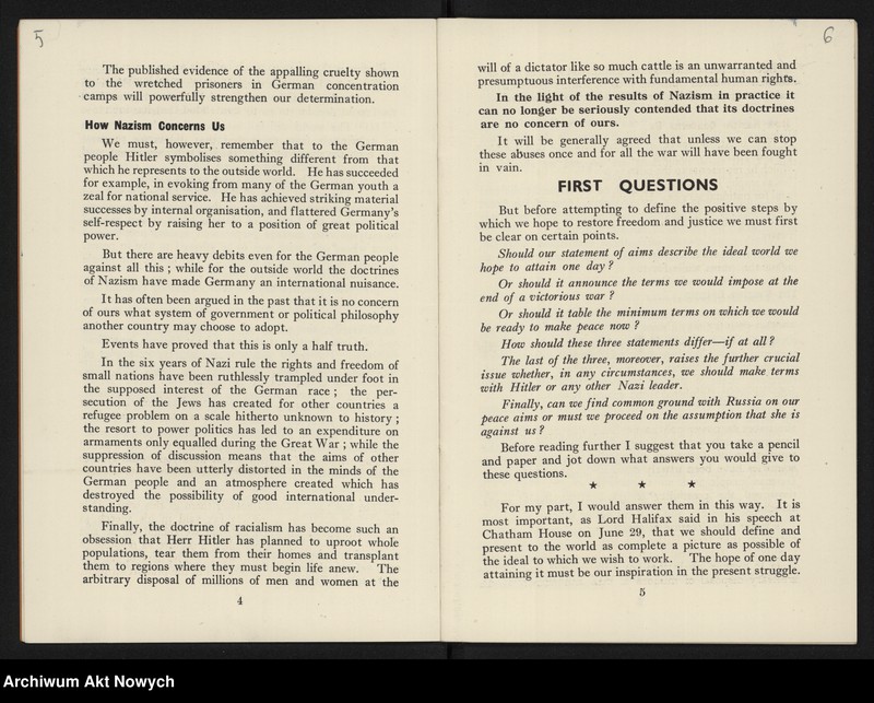 Obraz 6 z jednostki ""Allied War Aias" by Sir Walter Layton (Broszura wydana przez "News Chronicle Publication")"