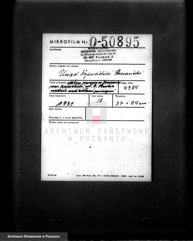 Obraz 2 z jednostki "Młyn parowy w Jasieniu pow. kościański własność O. Starke nadzór nad kotłami parowymi"