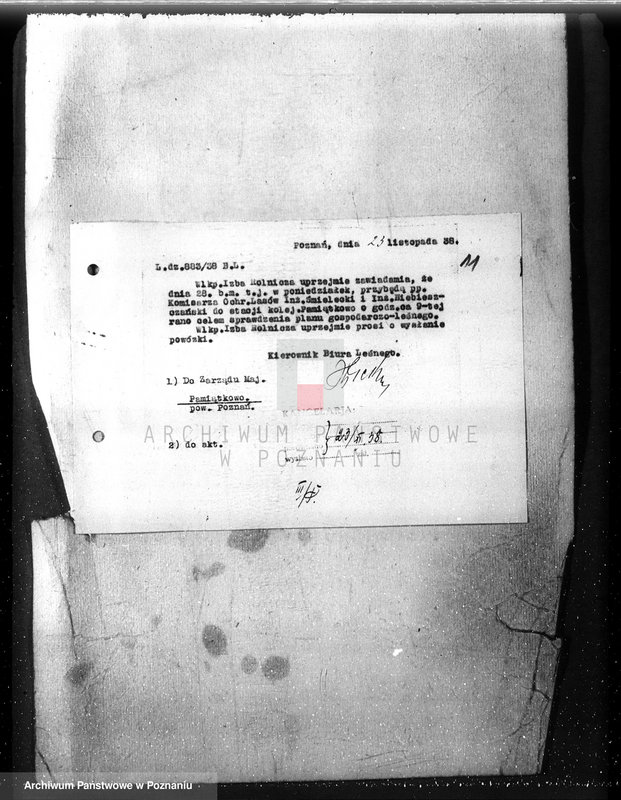 Obraz 15 z jednostki "Majętność /leśna/ Pamiątkowo powiat obornicki"