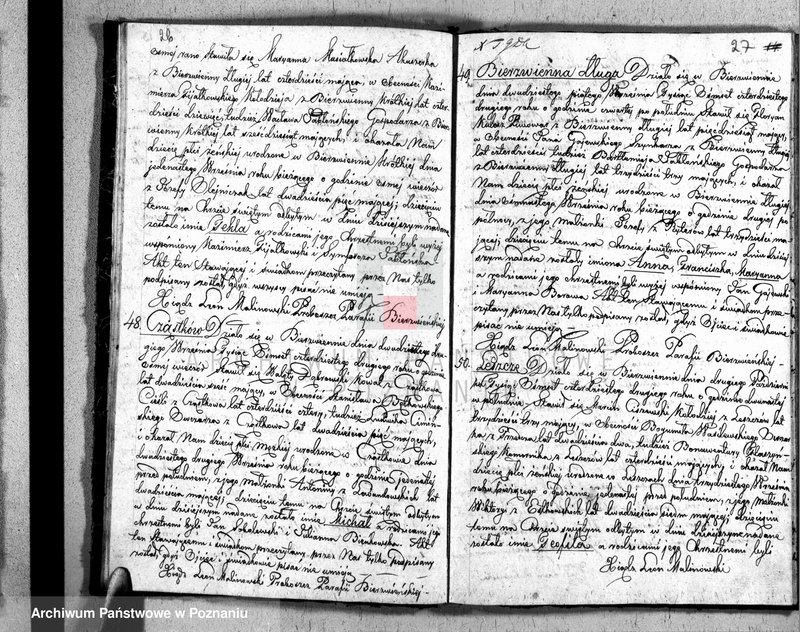 Obraz 15 z jednostki "Akta urodzonych, zaślubionych i zmarłych"
