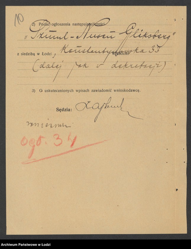 Obraz 12 z jednostki "Szmul Nusen Gliksberg- sklep kolonialno-spożywczy"