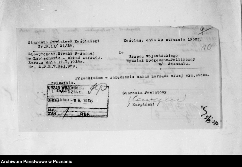 Obraz 15 z jednostki "/Stowarzyszenie ochotniczej straży pożarnej powiatu kościańskiego/ litery od L-R"