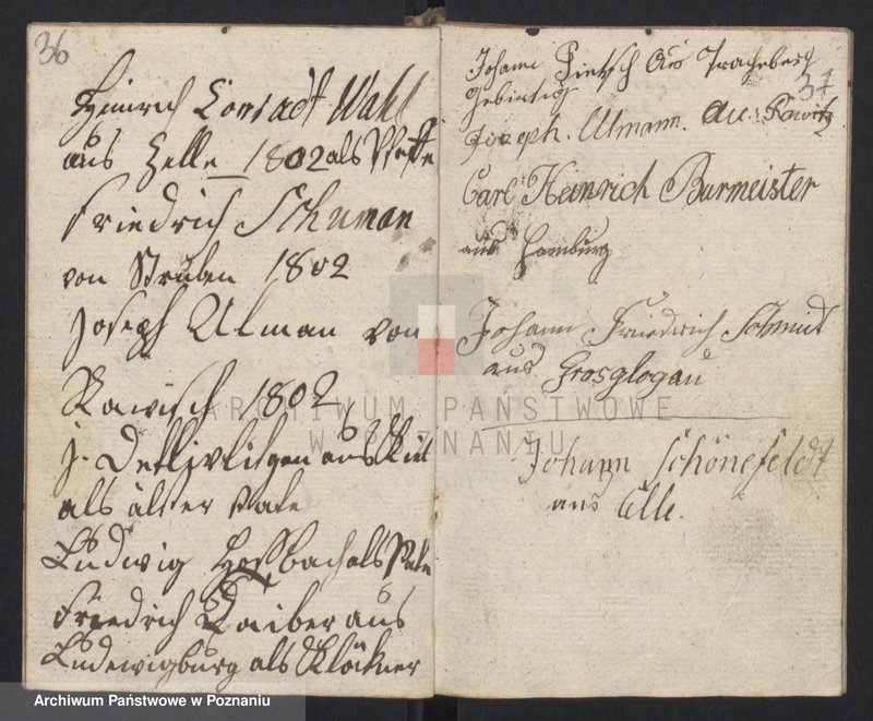 image.from.unit.number "Gessellenbuch. [Księga zapisów czeladników będących na wędrówce]"