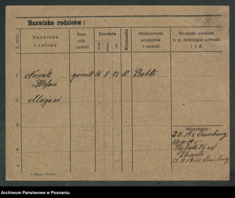 Obraz 10 z jednostki "Nowak od Stefan (żonaci i wdowy)"