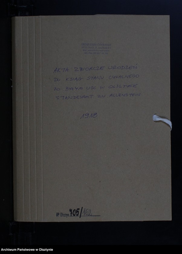 image.from.unit.number "Akta zbiorcze urodzeń z 1918 roku"