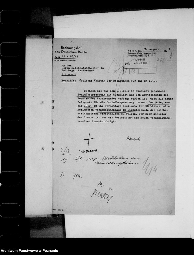 Obraz 5 z jednostki "Rechnungshof- Beantwortung der Erinnerungen"