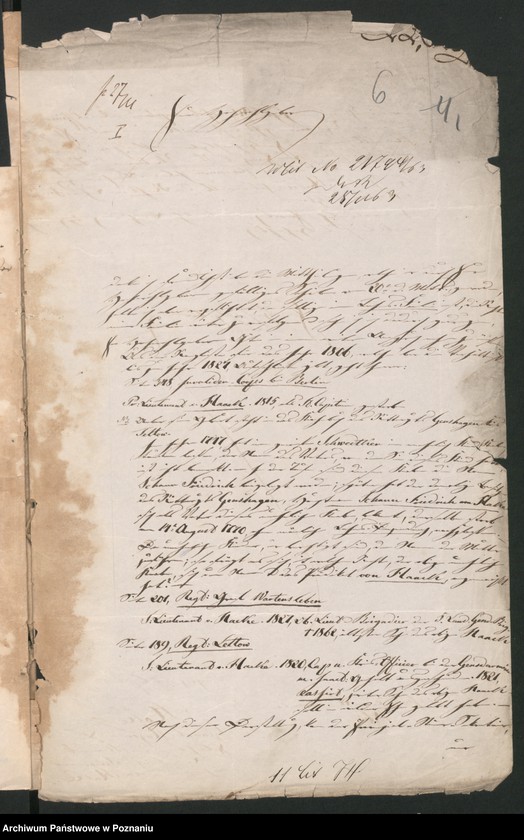 Obraz 9 z jednostki "A. betr. den Provinzialsteuer-Sekretär Wilhelm von Hake"