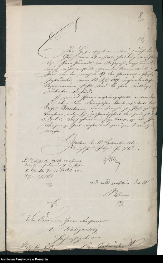 Obraz 16 z jednostki "A. betr. die Familie Waligorski Johann Miroslaus - Anastasius Wladimir"