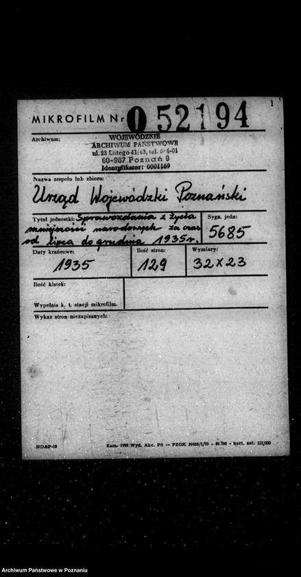 Obraz 2 z jednostki "Sprawozdania z życia mniejszości narodowych za okres od lipca do grudnia 1935 r."