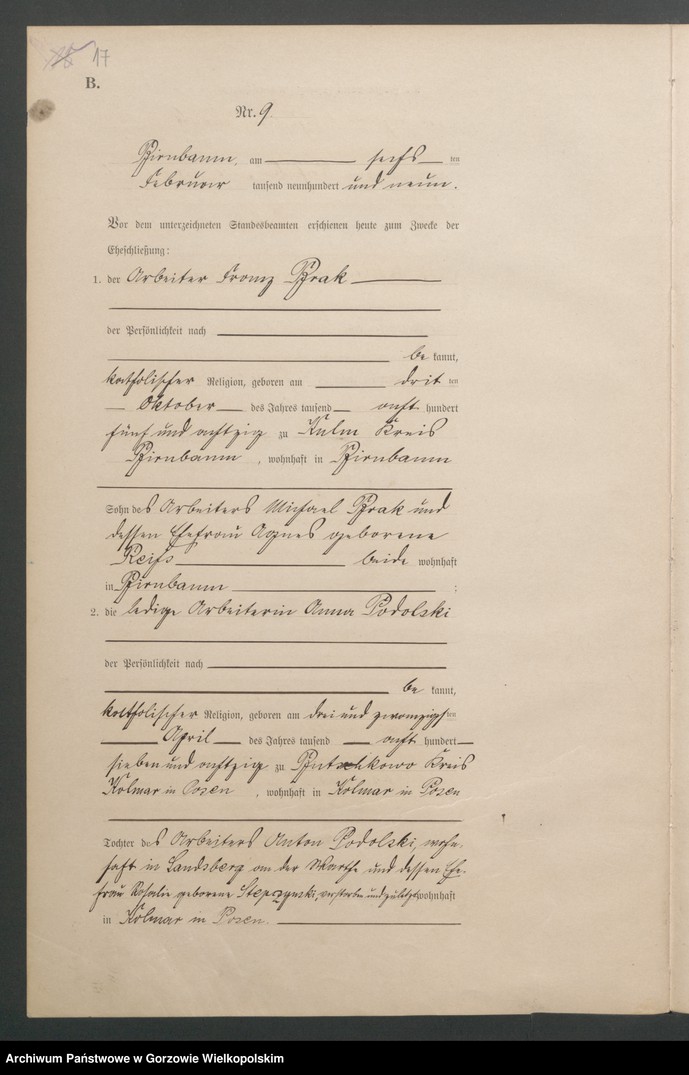 Obraz 19 z jednostki "Heirats - Haupt - Register"