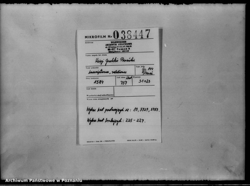 Obraz 2 z jednostki "Inscriptiones, relationes [inducta]"