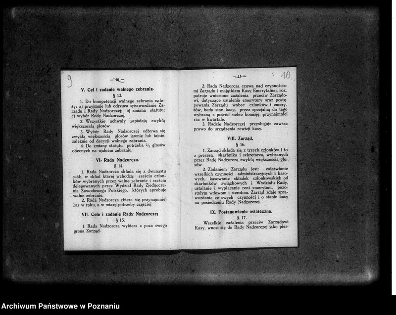 Obraz 10 z jednostki "Obliczone emerytury wypłacone z Kasy Emerytalnej "Wzajemnej Pomocy" urzędników Zjednoczenia Zawodowego Polskiego"