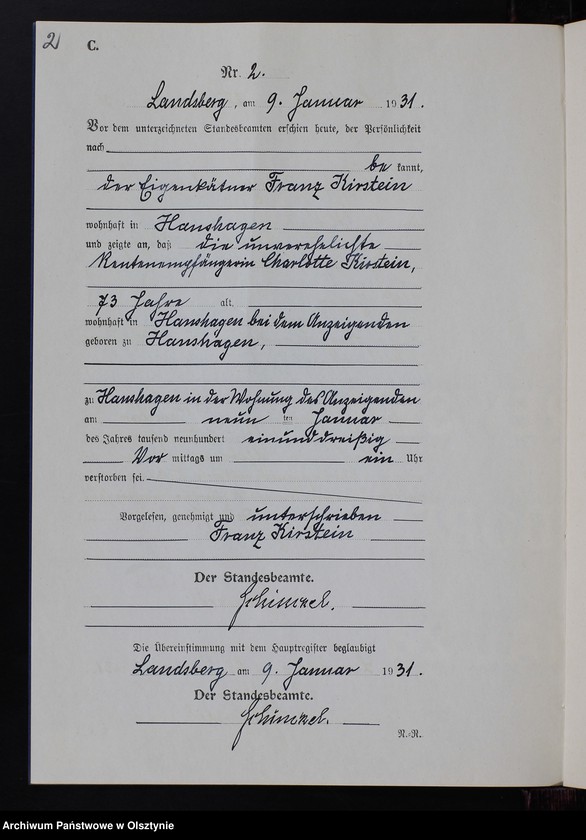 image.from.unit.number "Sterbe-Neben-Register Nr 1 - 17 [ Księga zgonów - wtóropis ]"