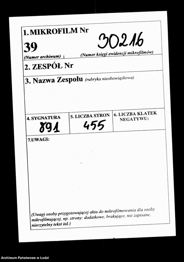 Obraz 2 z jednostki "Akta tyczące się przesiedleń"