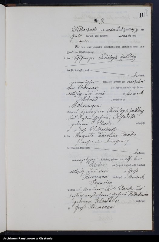 image.from.unit.number "Heiraths-Neben-Register Nr 1 - 23"