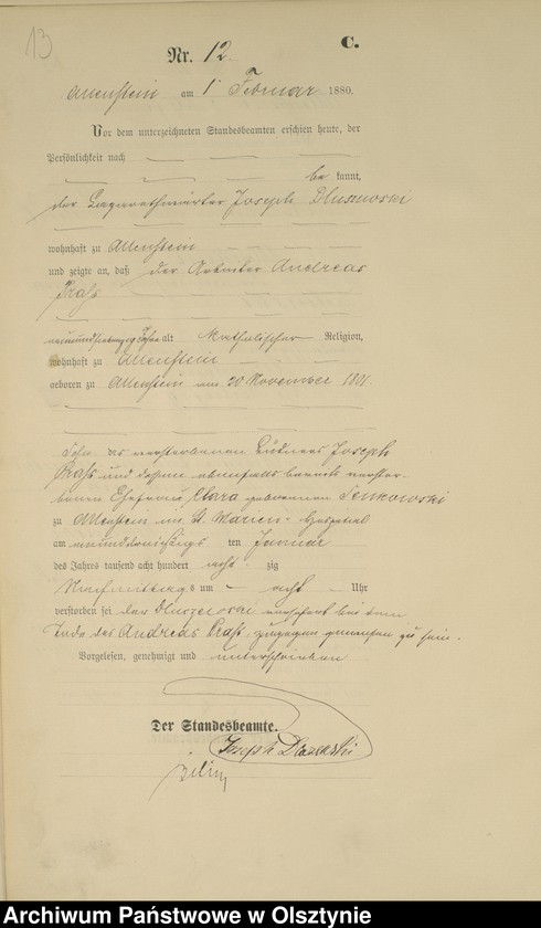 image.from.unit.number "Sterbe-Haupt-Register Nr 1 - 240"