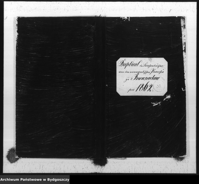 image.from.unit.number "Duplikat der Kirchenbücher von der evangelischen Parochie Inowrazlaw pro 1862"