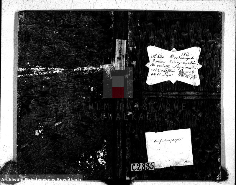 image.from.unit.number "Akta urodzonych gminy wieysieyskiey, powiatu seyneńskiego w departamencie łomżyńskim od 1-go stycznia 1816 roku"