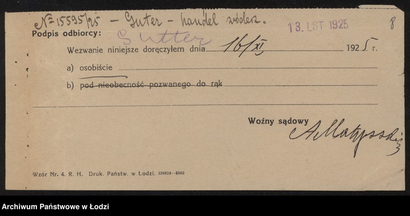 Obraz 10 z jednostki "Symcha Guter- sprzedaż win i wódek"