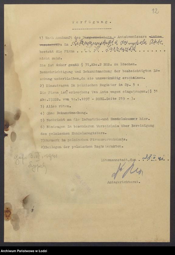 Obraz 14 z jednostki "Izrael Henoch Zarzewski- sprzedaż mięsa"