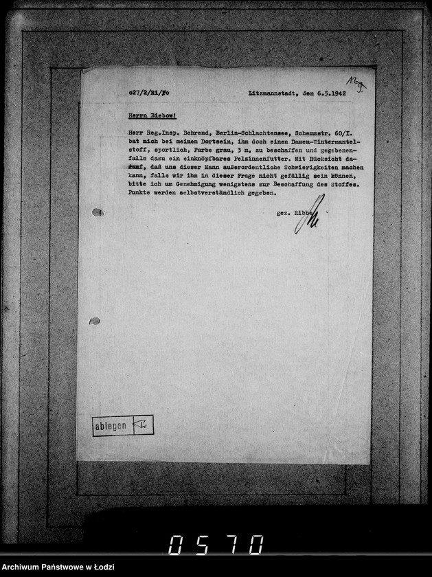 Obraz 16 z jednostki "Korrespondenz mit den Abteilungen im Hause"