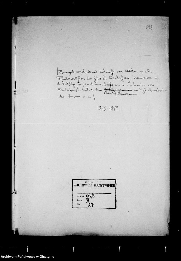 image.from.unit.number "/Konzepte verschiedener Entwürfe v. Statuten zu einem adel. Fräuleinstift der Gfin A. Lehndorff- Steinort, Rezensionen u. Ratschläge v. Klosterhauptleuten u. dem Oberstiftshauptmann im Min. d. Innern/"