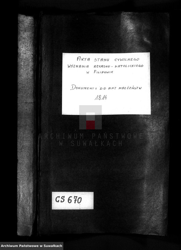 image.from.unit.number "Akta Stanu Cywilnego wyznania rzymsko-katolickiego w Filipowie Dokuemnty do akt małżeństw"