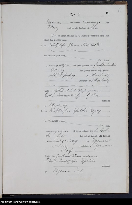 image.from.unit.number "Heiraths-Neben-Register Nr 1 - 22"