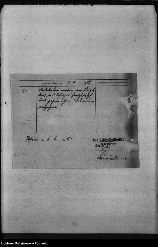 Obraz 18 z jednostki "Sprawozdania ze stanu robót przy przebudowie zamku w Poznaniu"