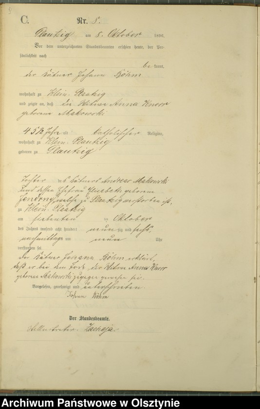 image.from.unit.number "Sterbe-Haupt-Register Nr 1 - 11"