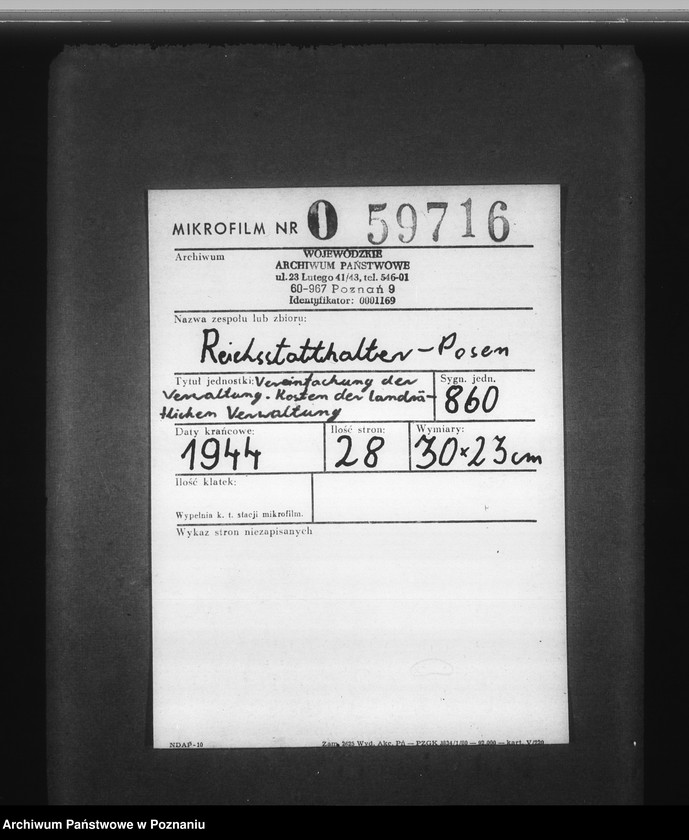 Obraz 2 z jednostki "Vereinfachung der Verwaltung. Kosten der landrätlichen Verwaltung"