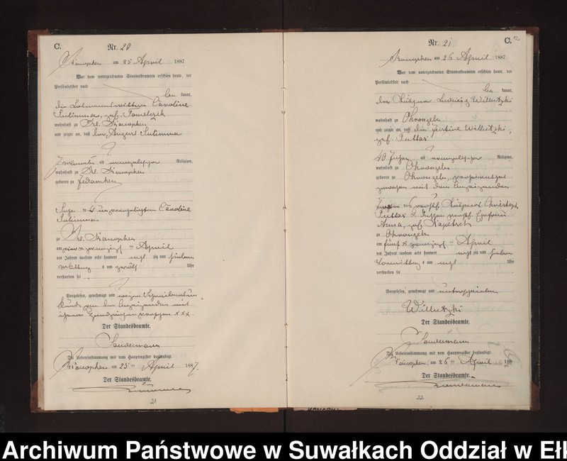 image.from.unit.number "Sterbe-Neben-Register des Preussischen Standes-Amtes Gr. Konopken Kreis Loetzen"