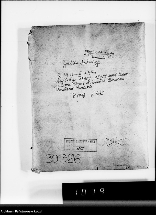 Obraz 4 z jednostki "Aufträge 15101-15108 und Rechnungen Firma R.Greulich Breslau.Chemische Produkte"