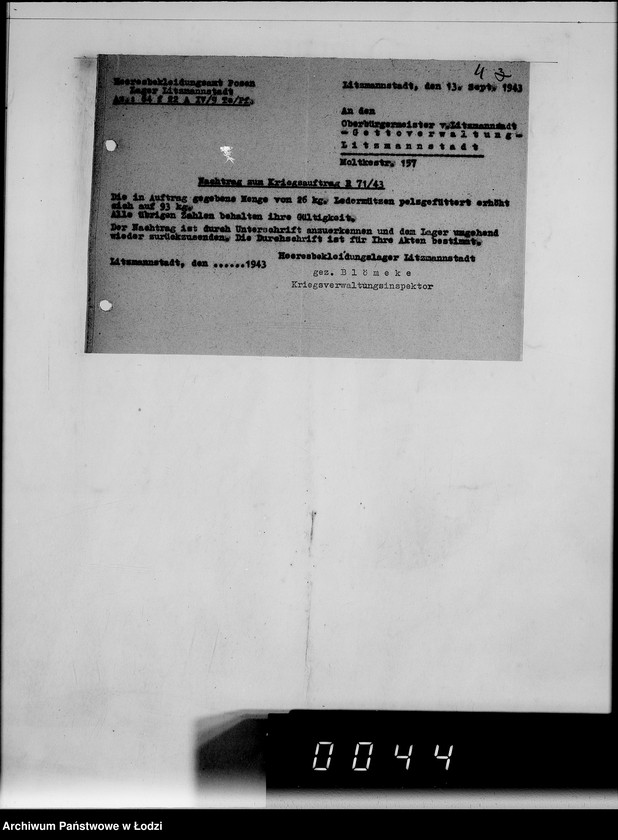 Obraz 8 z jednostki "Auftrag R.71/43 H BA.L L