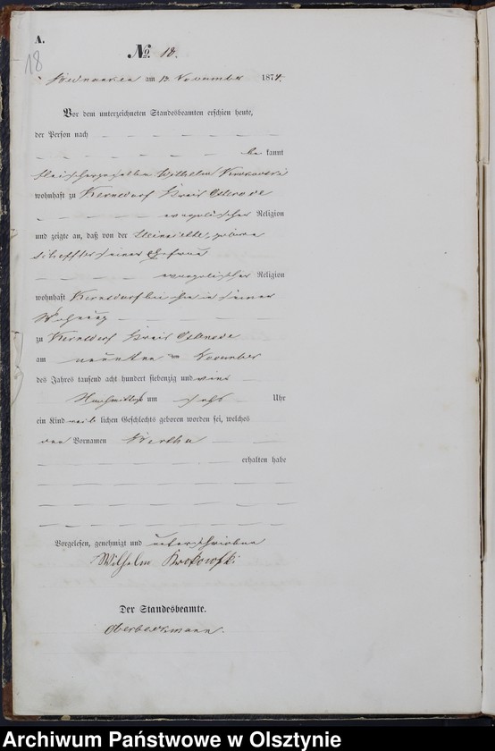 image.from.unit.number "Geburts-Haupt-Register Nr 1 - 45"