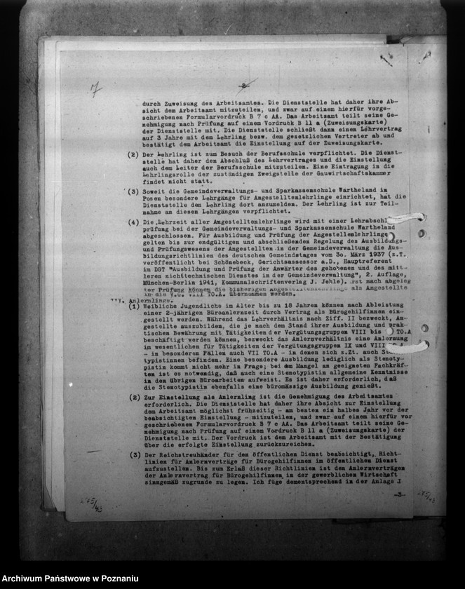 Obraz 11 z jednostki "Ausbildung von Dienstanfängern, Lehrligen und Bürogehilfinnen"