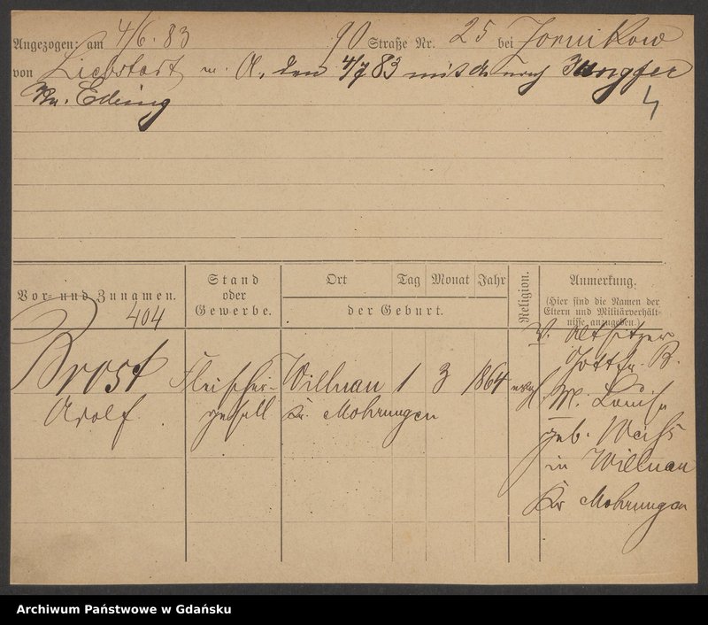 image.from.unit.number "Karty meldunkowe: Bross - Brünnert"