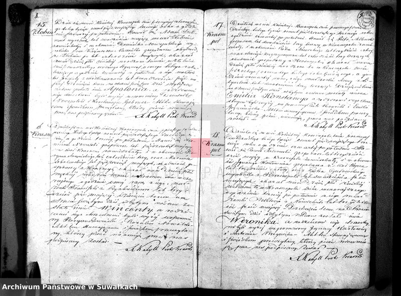 image.from.unit.number "Duplikat akt Urodzonych, Zaślubionych i Umarłych Parafii Krasnopol 1853."