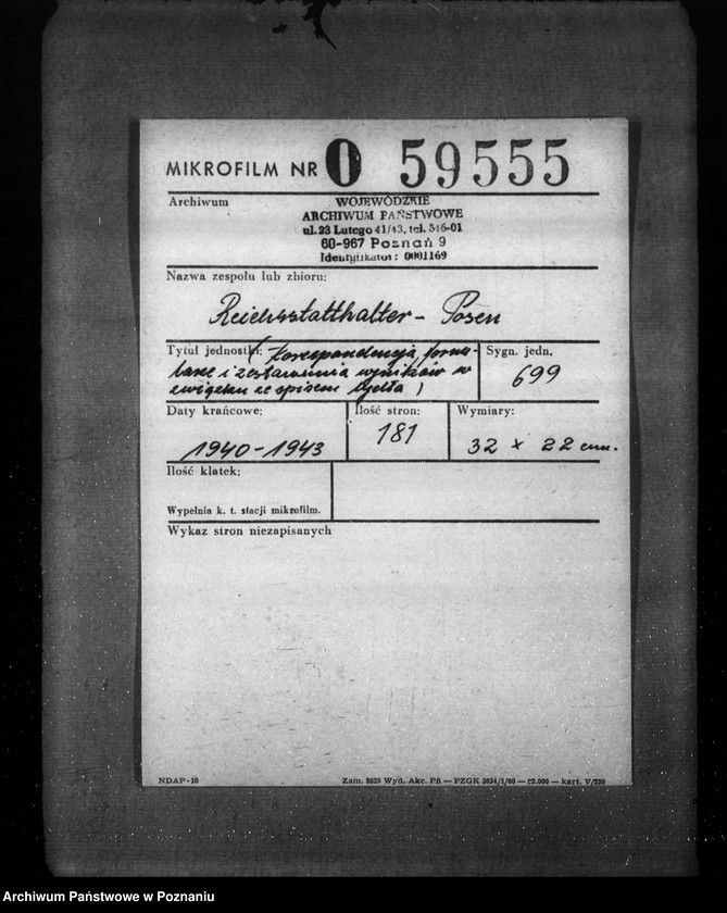 Obraz 2 z jednostki "Korespondencja, formularze i zestawienia wyników w zwiazku ze spisem bydła"